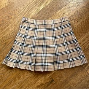 PLAID MINI PLEATED SKIRT